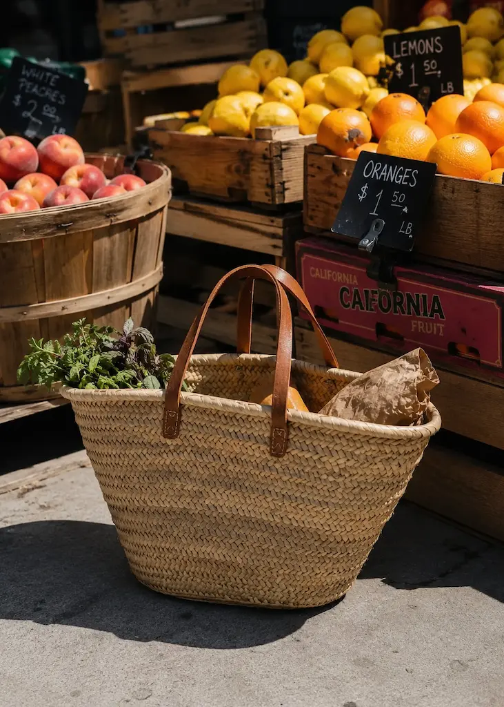Bag in a market