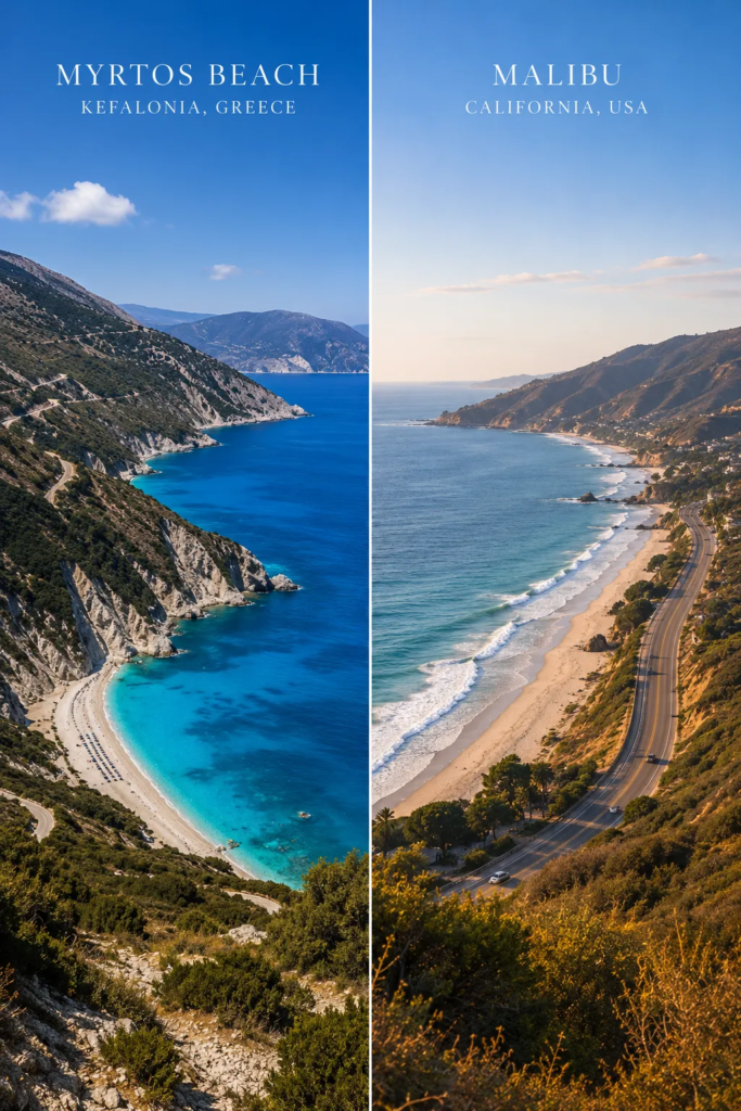Myrtos ↔ Malibu