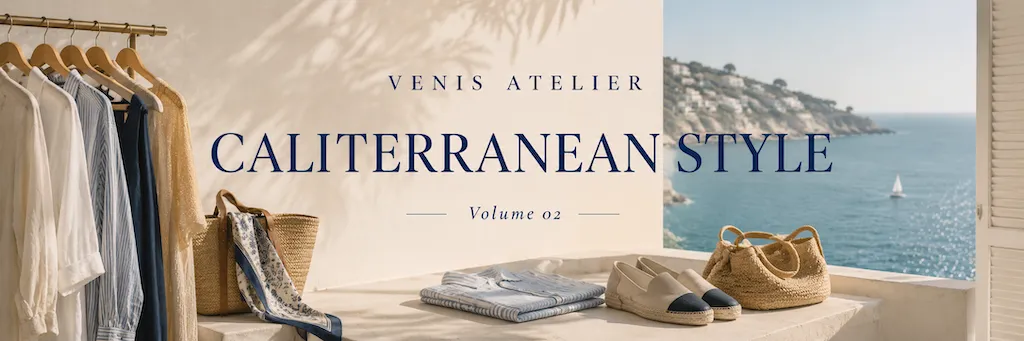 Discover Caliterranean™ Style through coastal fashion inspired by California ease and Mediterranean elegance, featuring timeless clothing, natural fabrics, accessories, and seasonal style