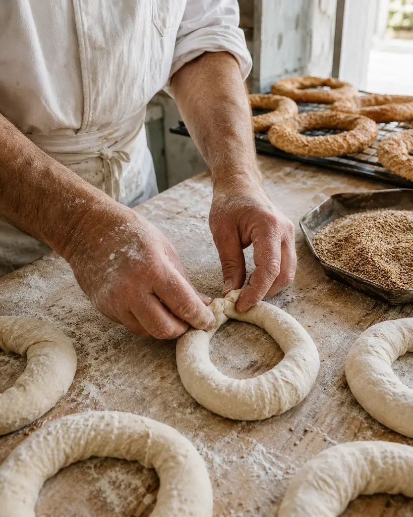 Making bread rings